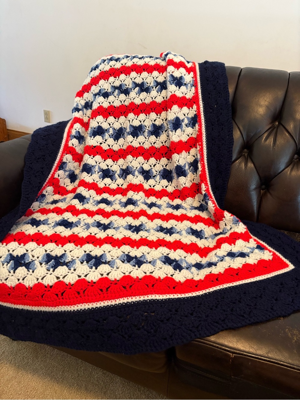 Vintage crochet afghan